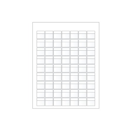 ZIPTAPE Laser Printer Label Sheet Sticker Paper - 1" W x 0.34" H , 630PK ZT-LSL-76-602-10